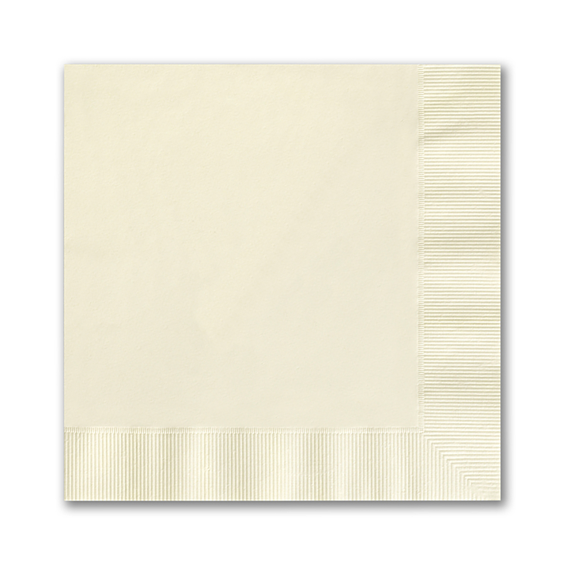 Beverage Napkin w/Coined Edge (Ecru Beige)