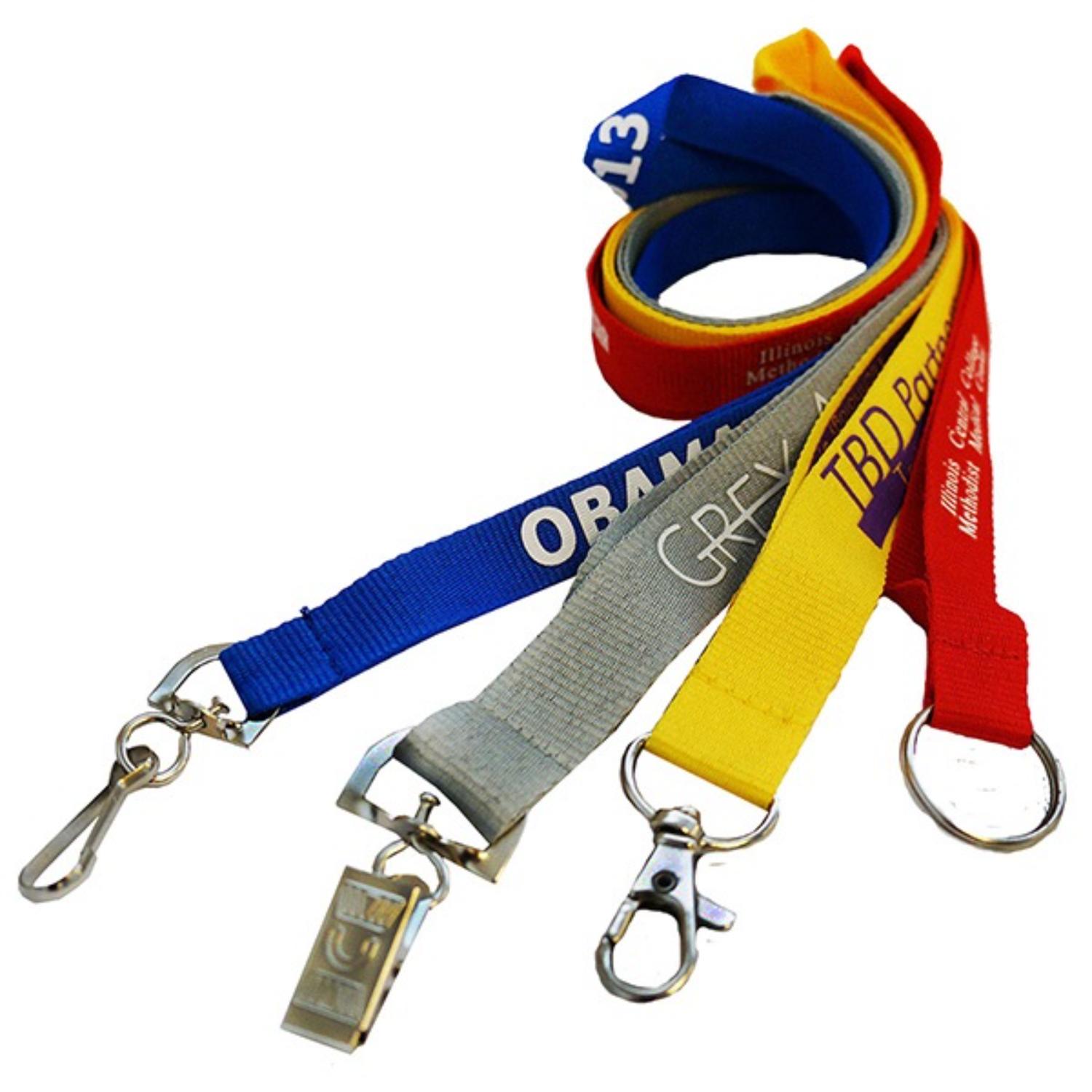 5 Days Rush Polyester Lanyards 3/4"