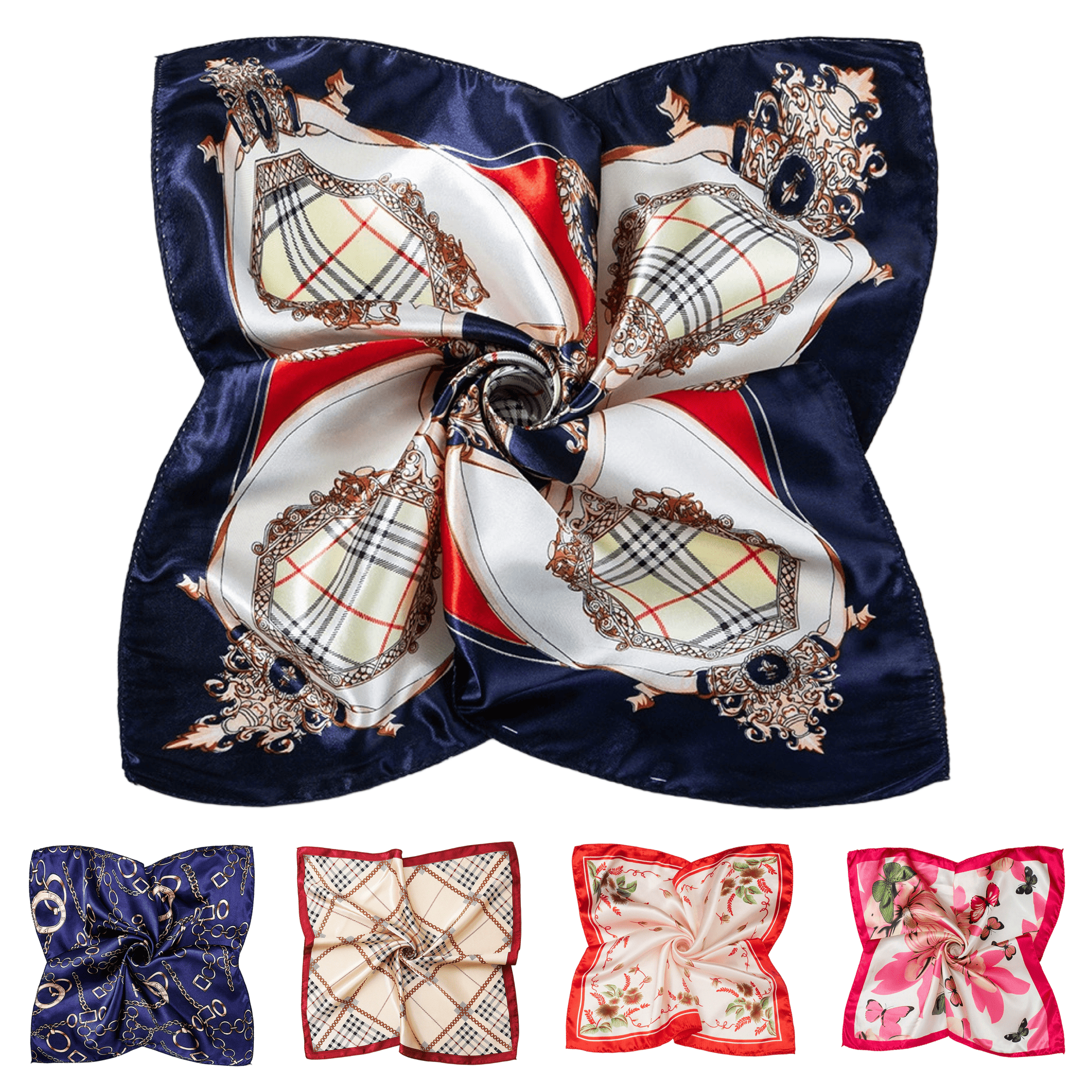 Custom Satin Finish Imitation Silk Scarf 8