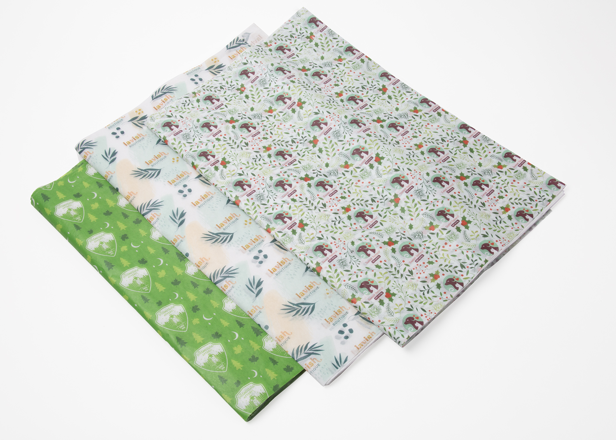 Full Color Custom White Full Sheet Tissue Paper (25.5" x 20") 8