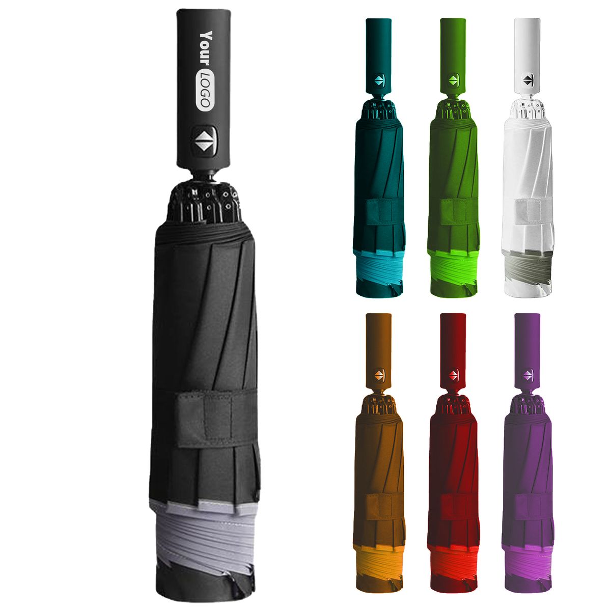 Drop Cloth Stylish And Reliable 10-Bone Auto Led Inverted Umbrella