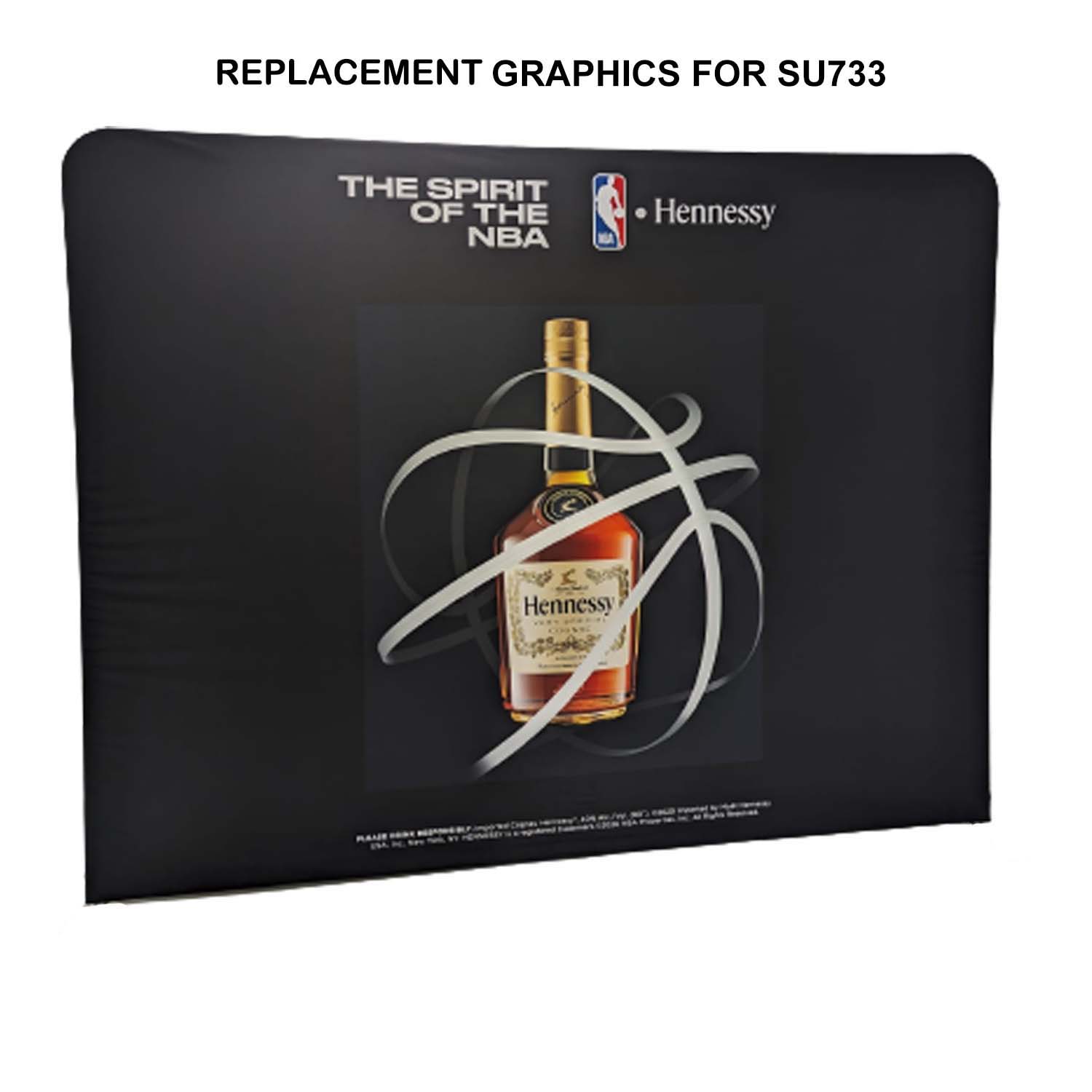Replacement Graphics Double Sided 8'W x 8'H EuroFit Tension Fabric Slip on cover, NO SETUP CHARGE 7