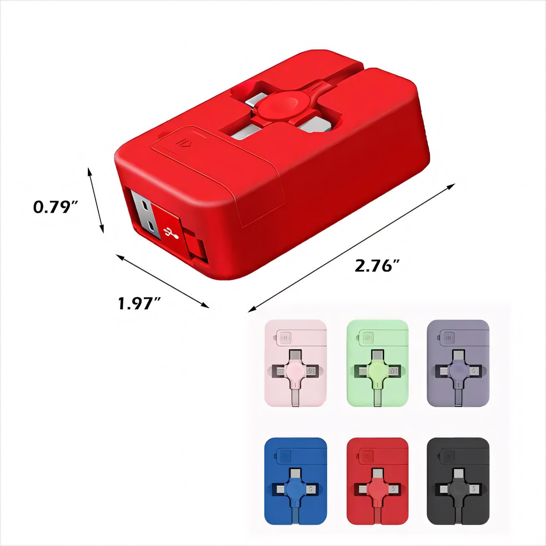 Retractable 3-in-1 Charging Cable