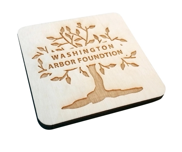 Custom Laser Etched Birch Coasters 12