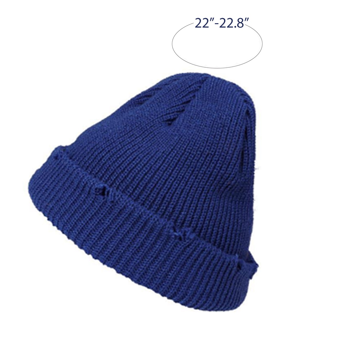 Unisex Winter Warm Knit Dilapidated Hole Beanie 11