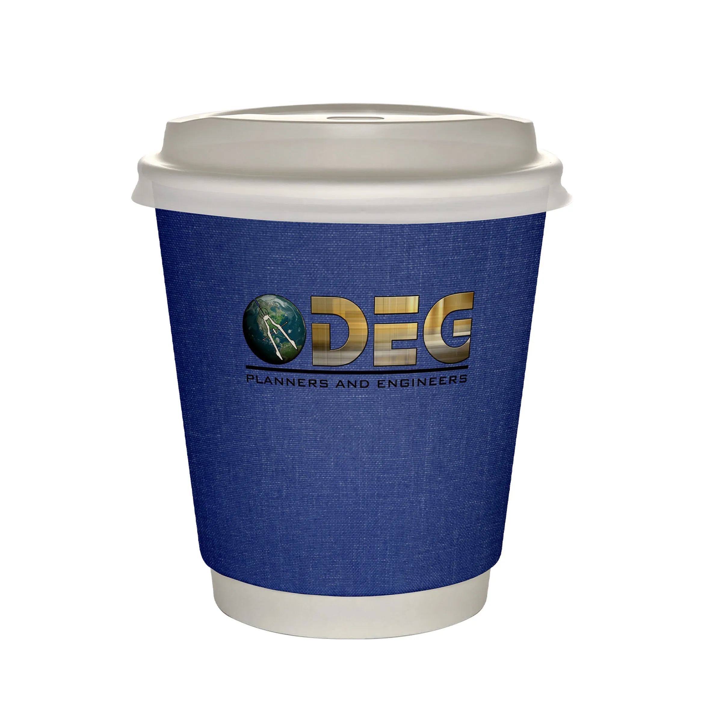 10 oz Full Color Ridge Insulated Paper Cup With Lid 1