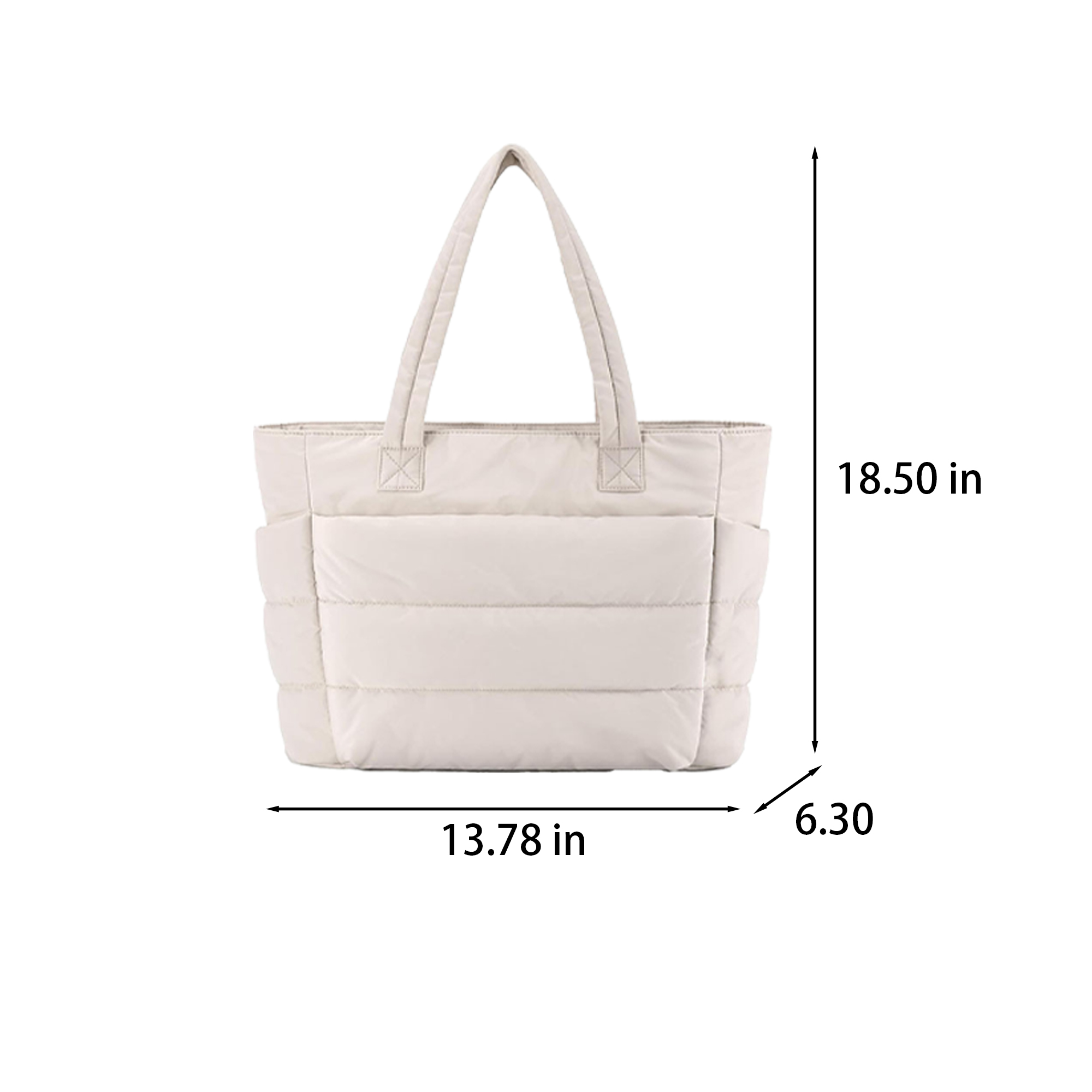 Polyester Chic Padded Tote Bag With Multiple Color Options 7