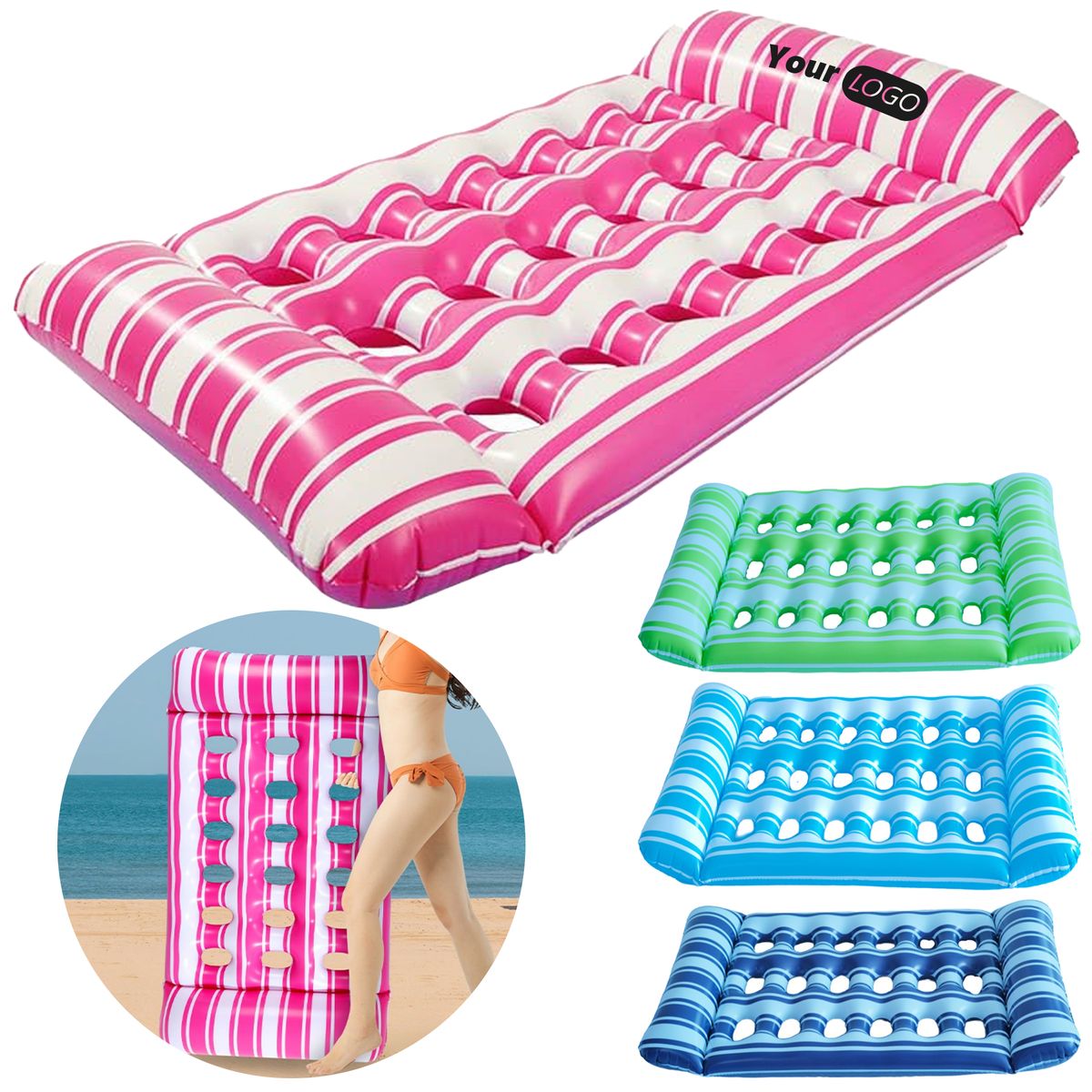 Pvc Water Inflatable Hammock And Floating Chair 9