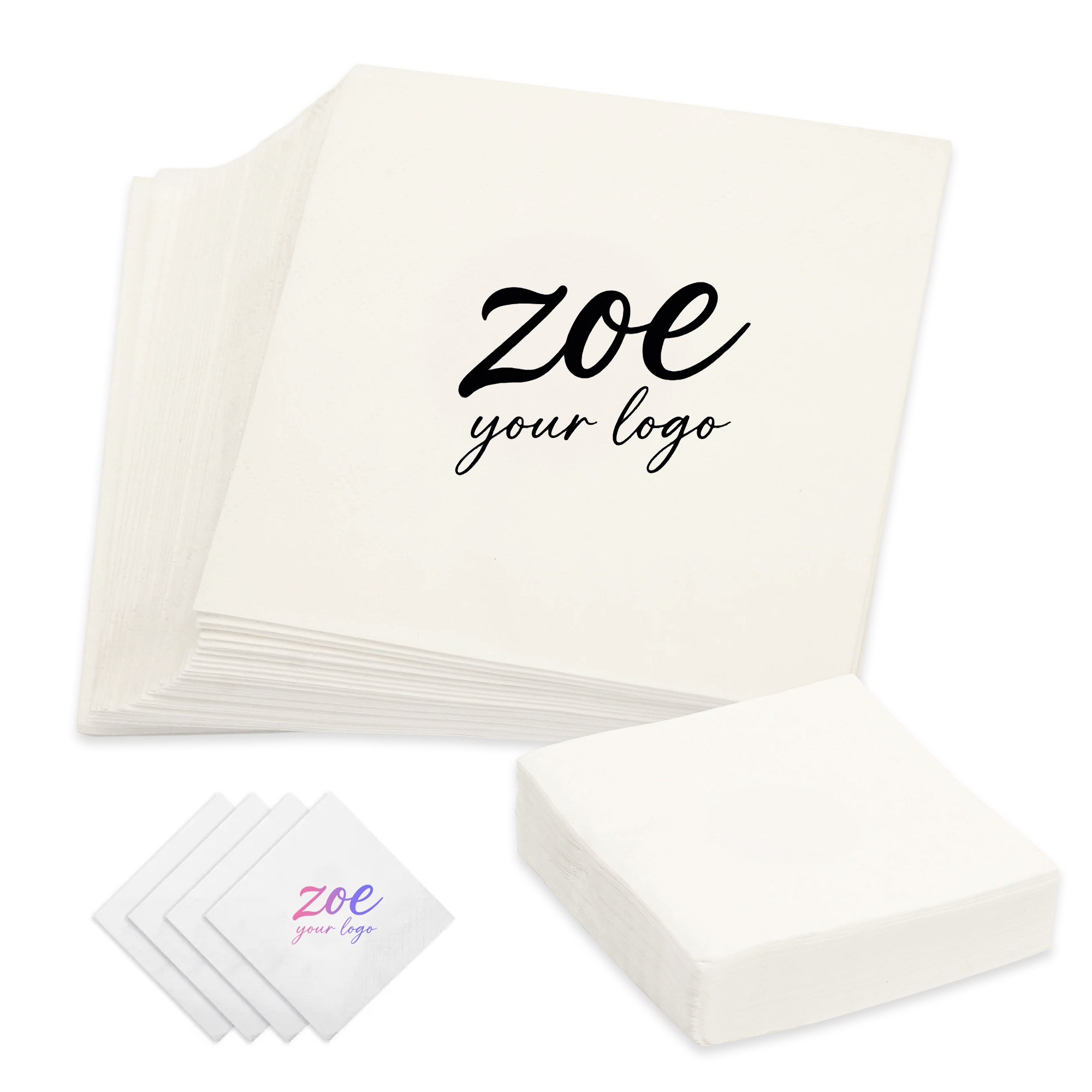 Personalized Cocktail Paper Napkin MOQ 500 2