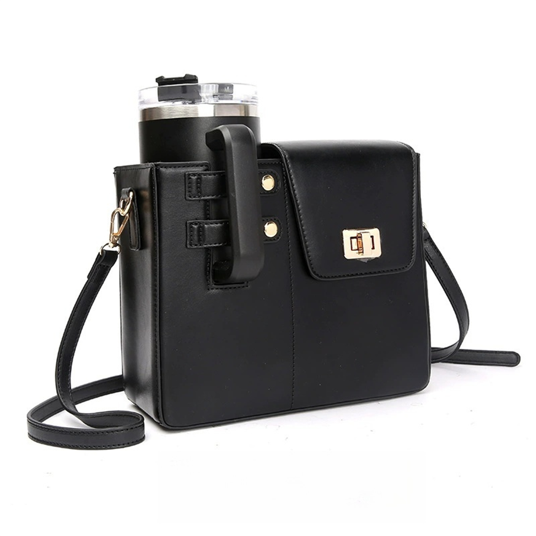 Crossbody Case with Sports Water Bottle Holder 36
