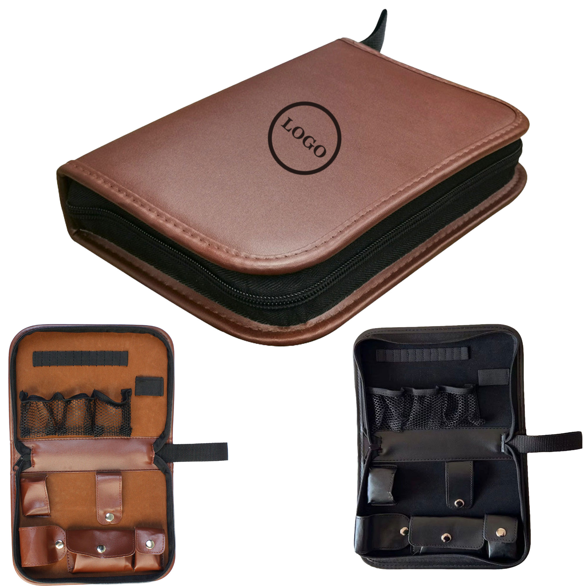 Leather Golf Tool Bag with Multiple Compartments 4
