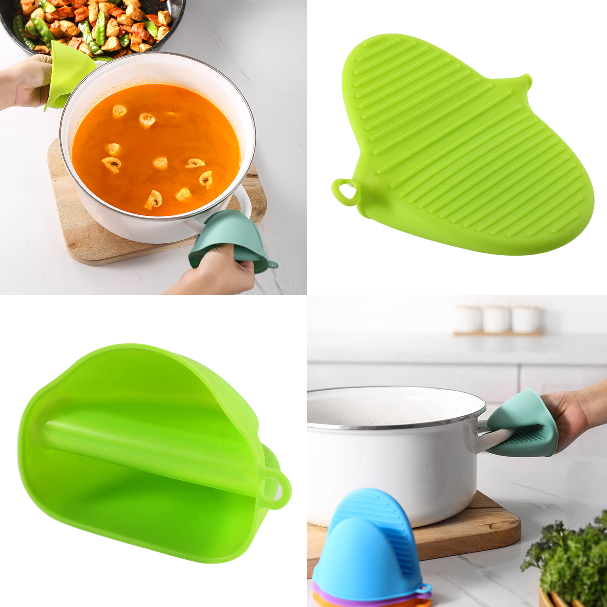 Silicone Cooking Gloves Anti Hot Clip 7