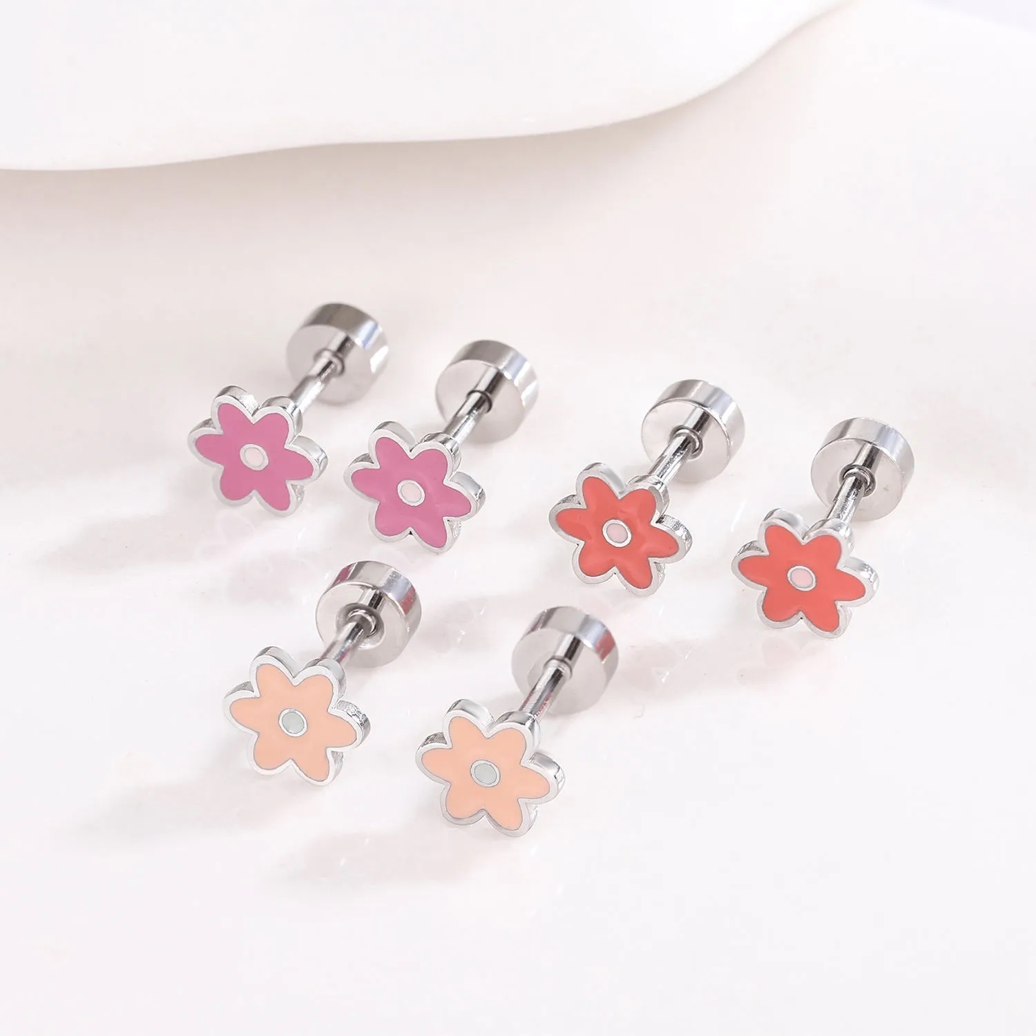 Stainless Steel Stud Earrings Versatile Jewelry Essential 16