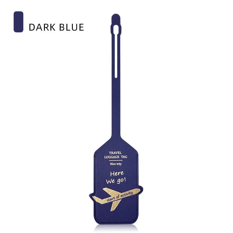 PU Leather Aircraft Luggage Tag 7