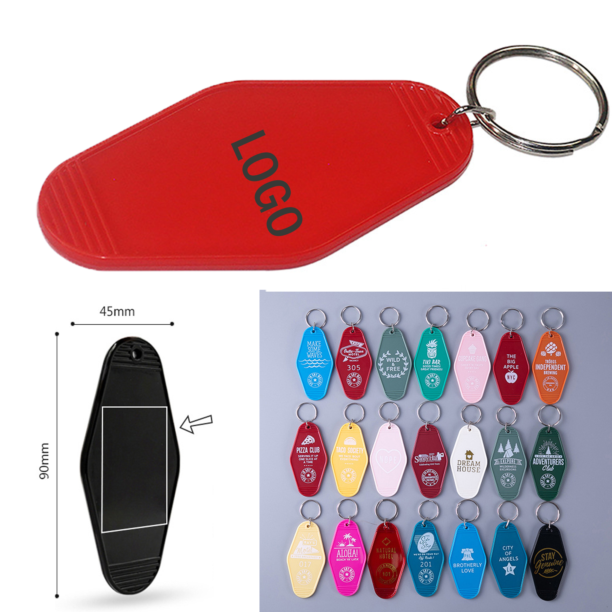 Hotel Identification Key Chain
