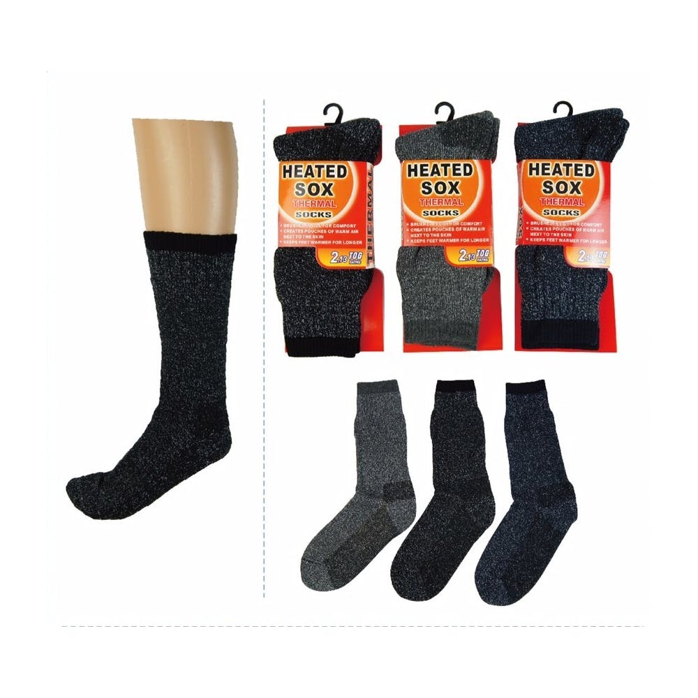 Men's Heated Thermal Socks Assorted Size 10-13 3