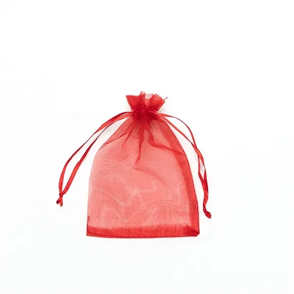 Custom Sheer Organza Drawstring Gift Bag with Satin Cord — Celebration Packaging 6