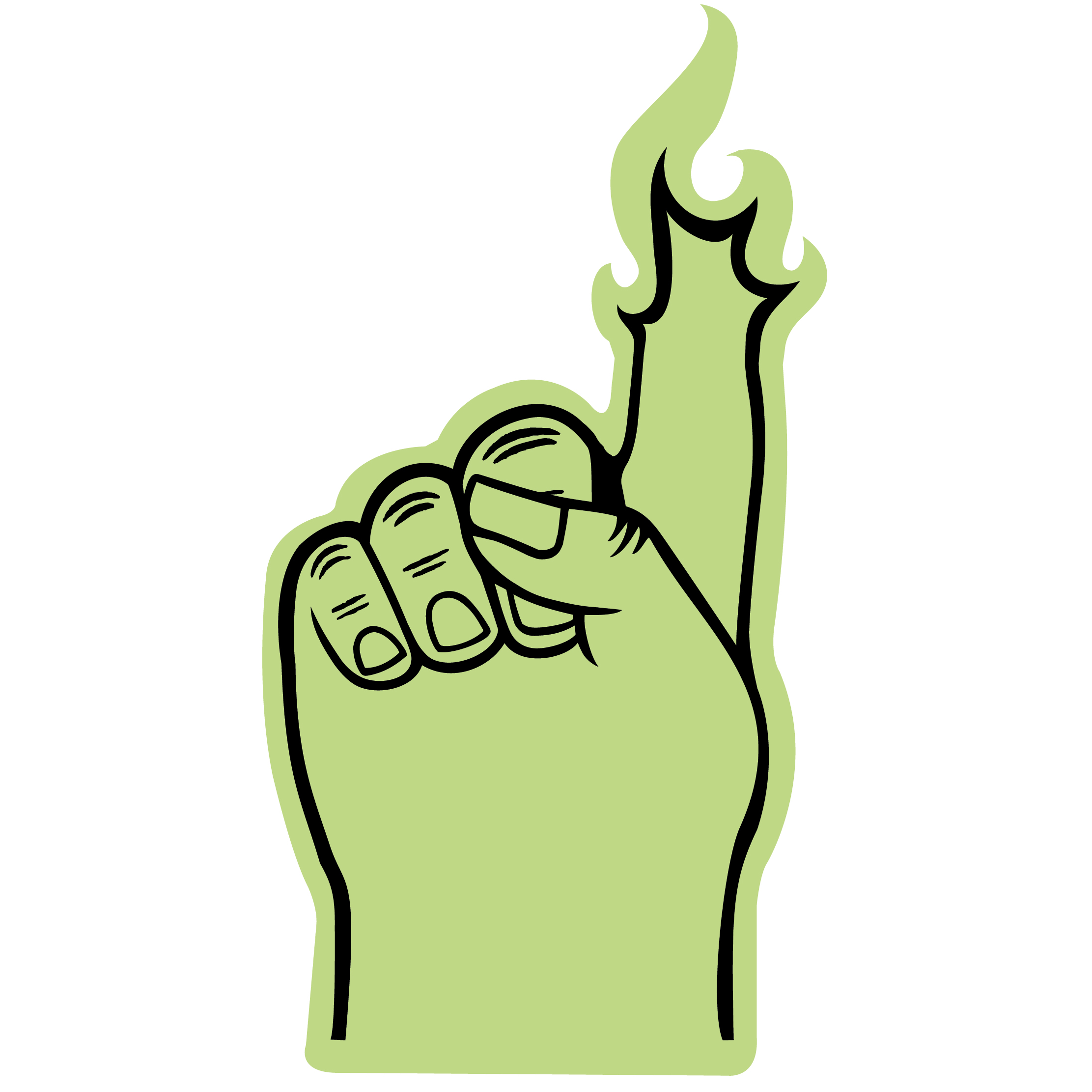 Foam Flame Finger 18" 64