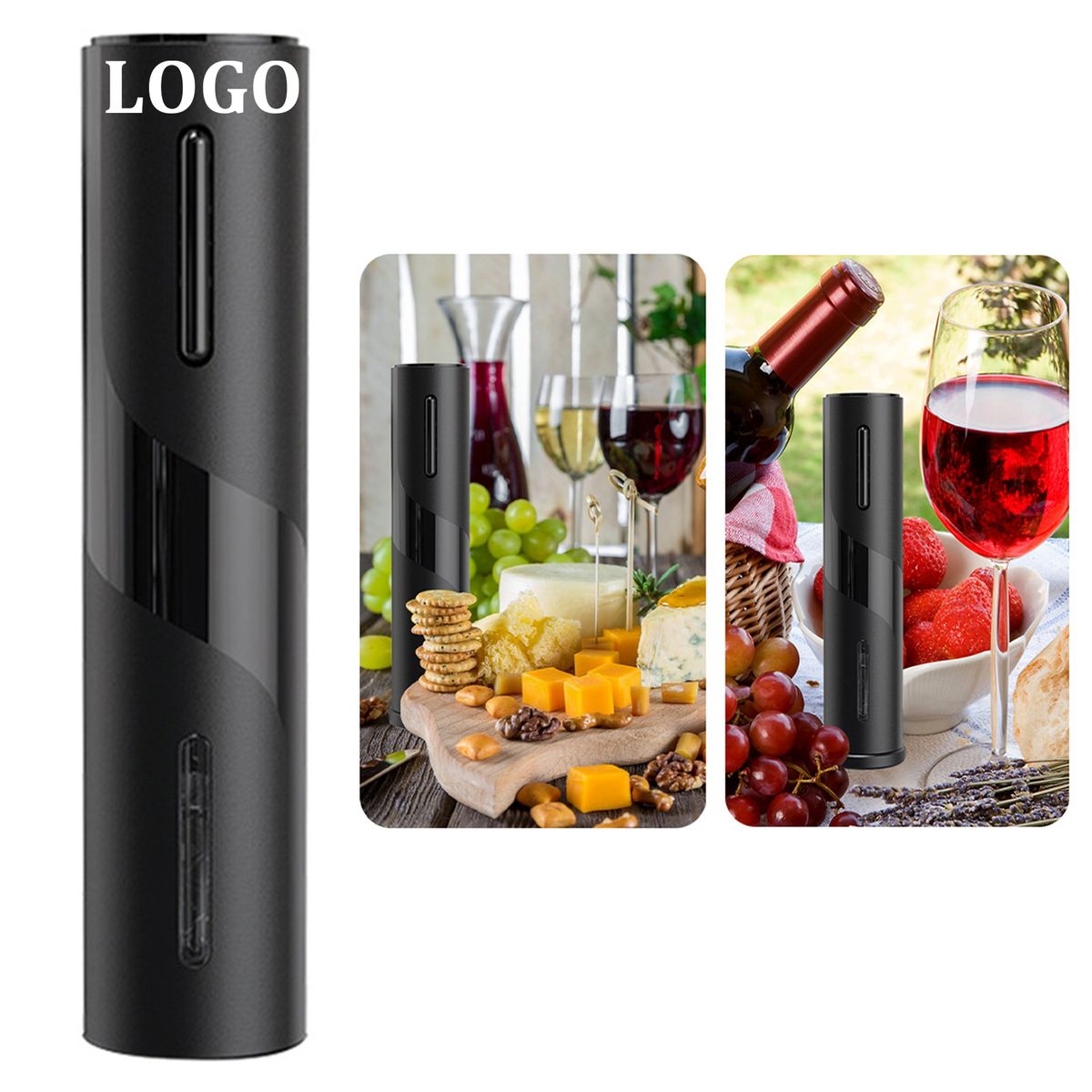 Reusable Cordless Wine Bottle Corkscrew with Foil Cutter