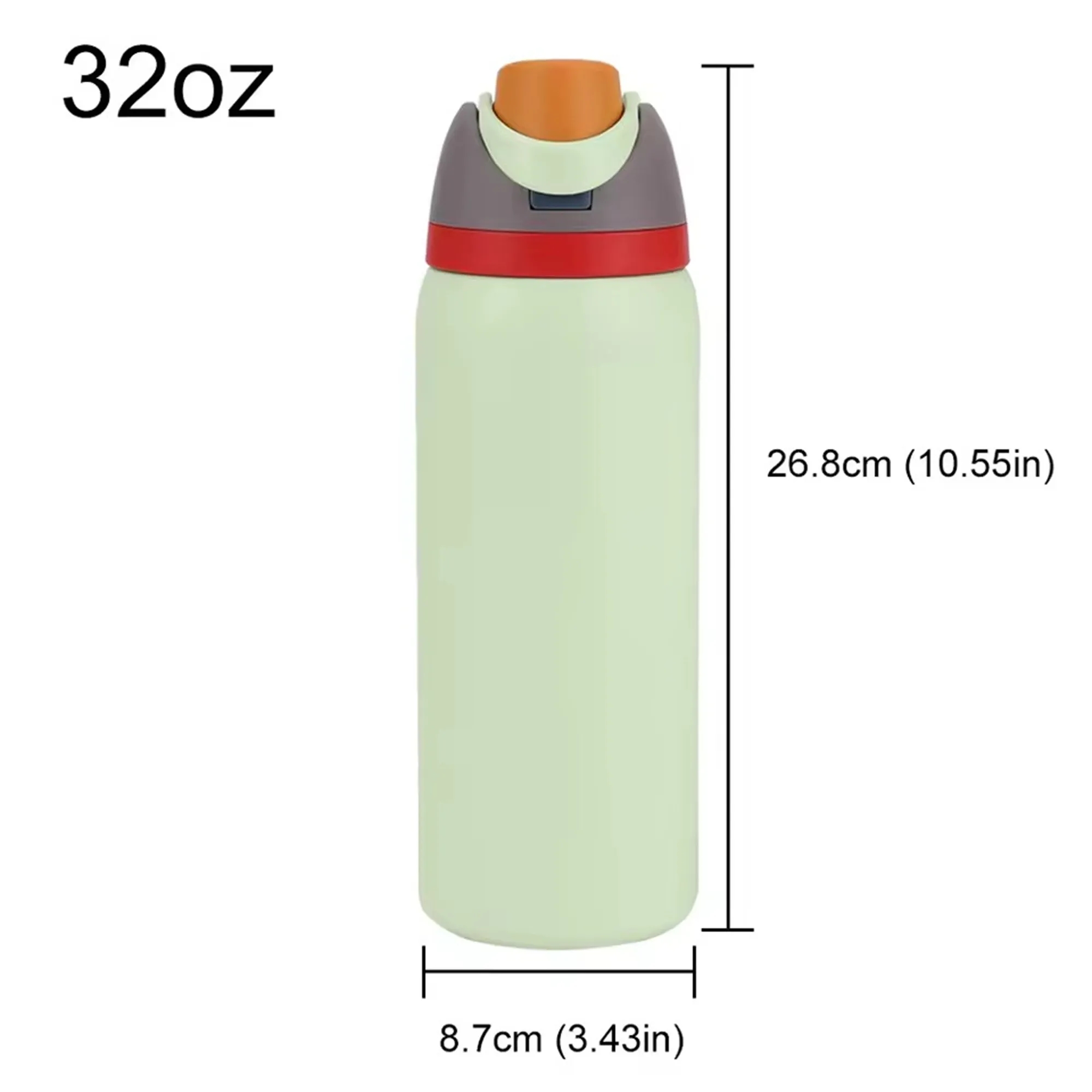 Full Color 16/19/24/32OZ Insulated Sports Water Bottle 16