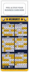 Baseball Schedule Magnet - Peel and Stick Business Card (3.5x9)