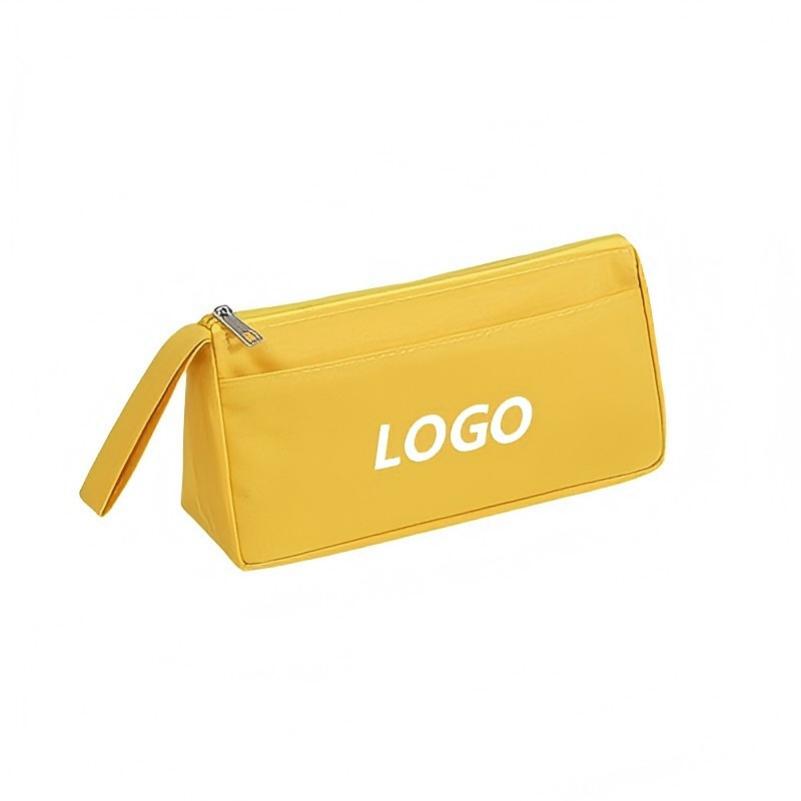 7 X 3 Inch Rectangular Double Layer Oxford Fabric Zippered Pencil Case W/ Handle