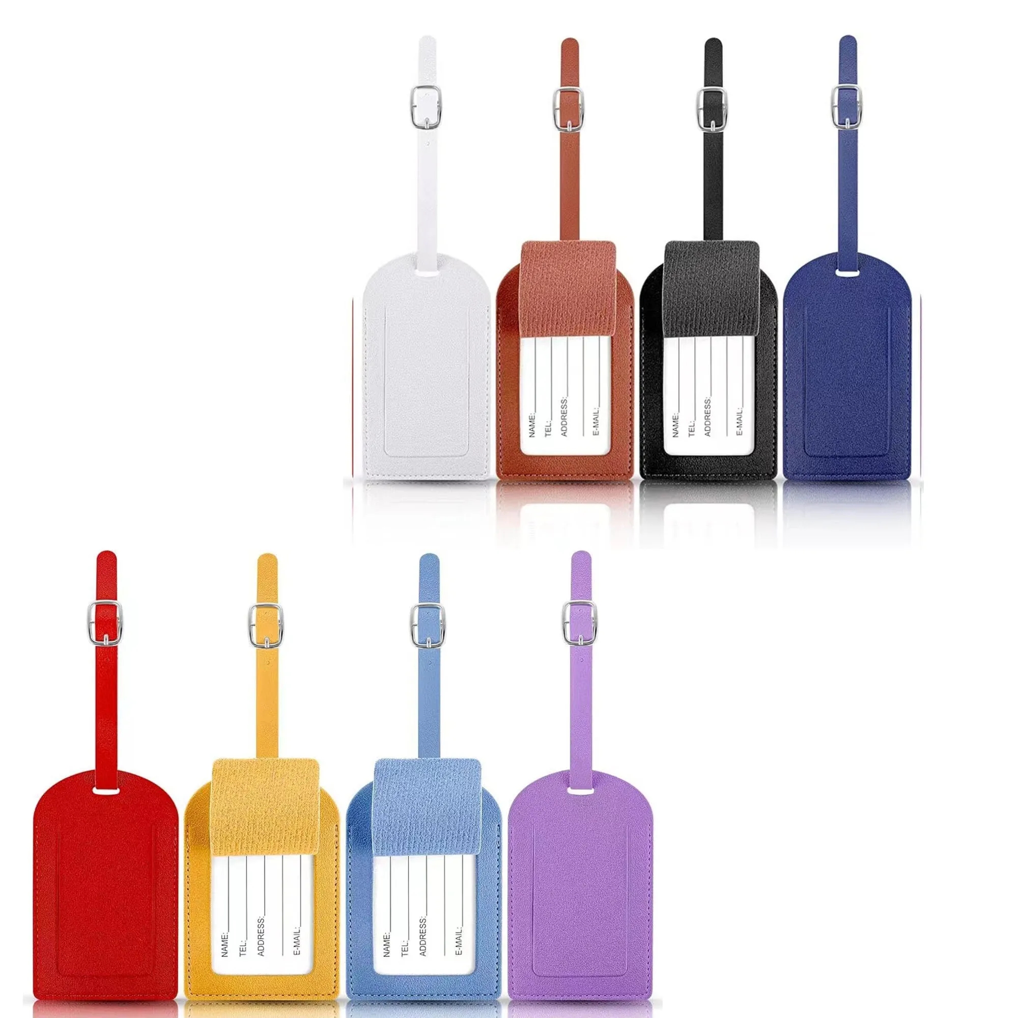 PU Leather Luggage Tag With Custom Logo 12