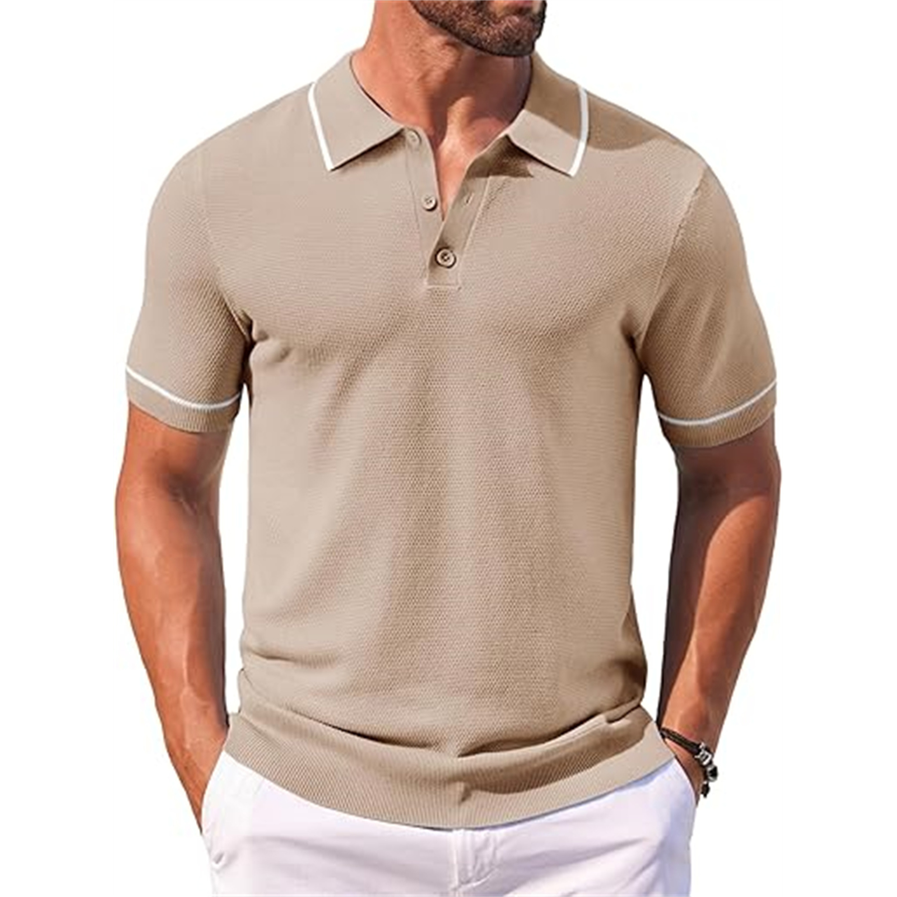 Men's Knit Golf Polo Shirt 44