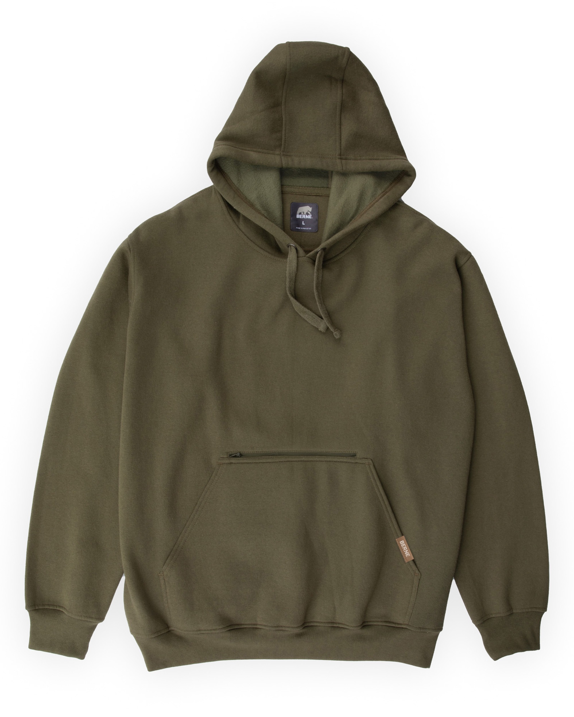 Heritage Zippered Pocket Hooded Pullover Sweatshirt