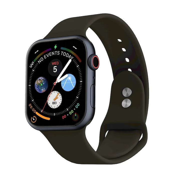 Apple Watch Dual Clasp Bands - Cocoa Silicone 38mm/40mm/41mm 3