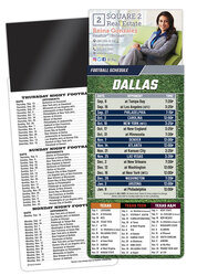 Magna-Card Business Card Magnet Football Schedules (3.5x9)