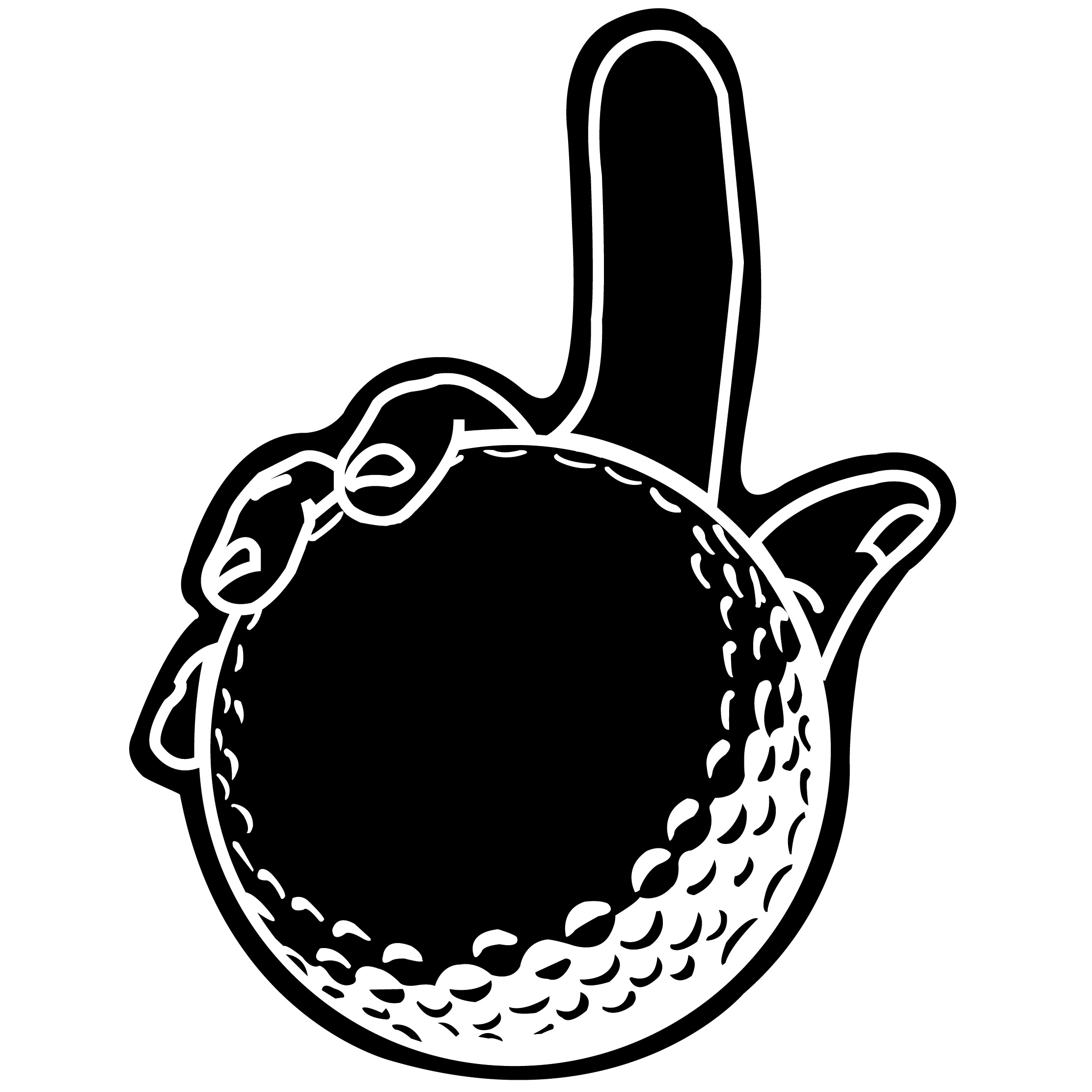 Large Golf Ball Hand 64