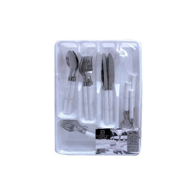 23-Piece Stainless Steel Cutlery Sets with Tray 3