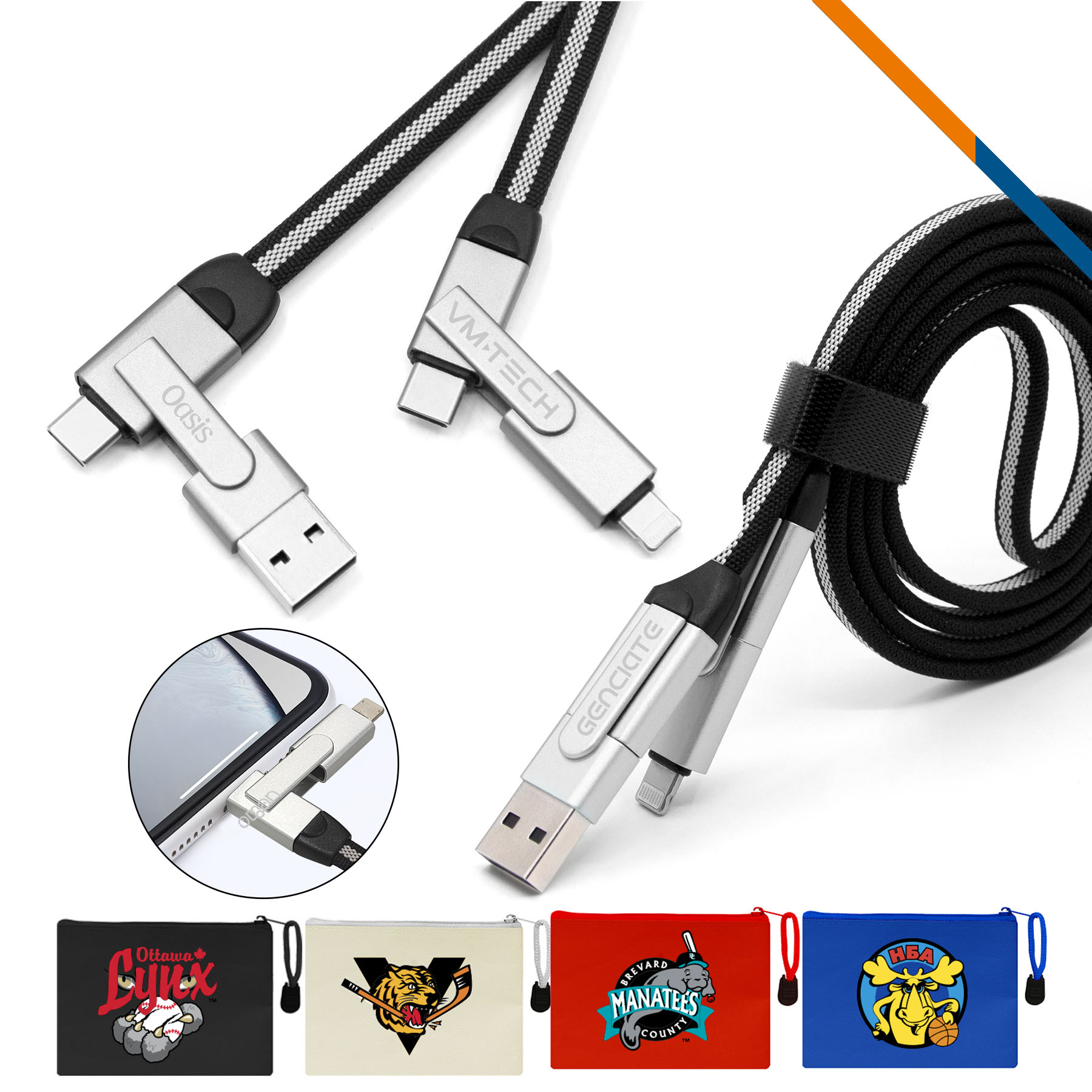 Parker 4in1 Fast Charging Cable