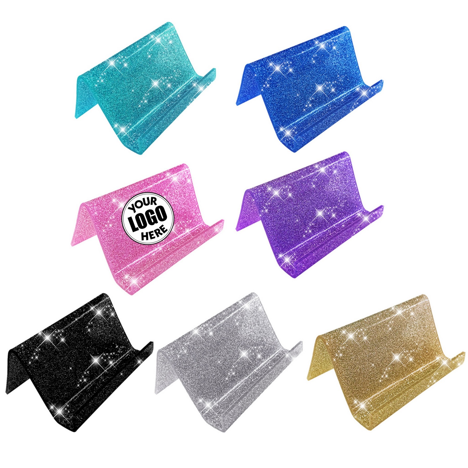 Acrylic Glitter Business Cards