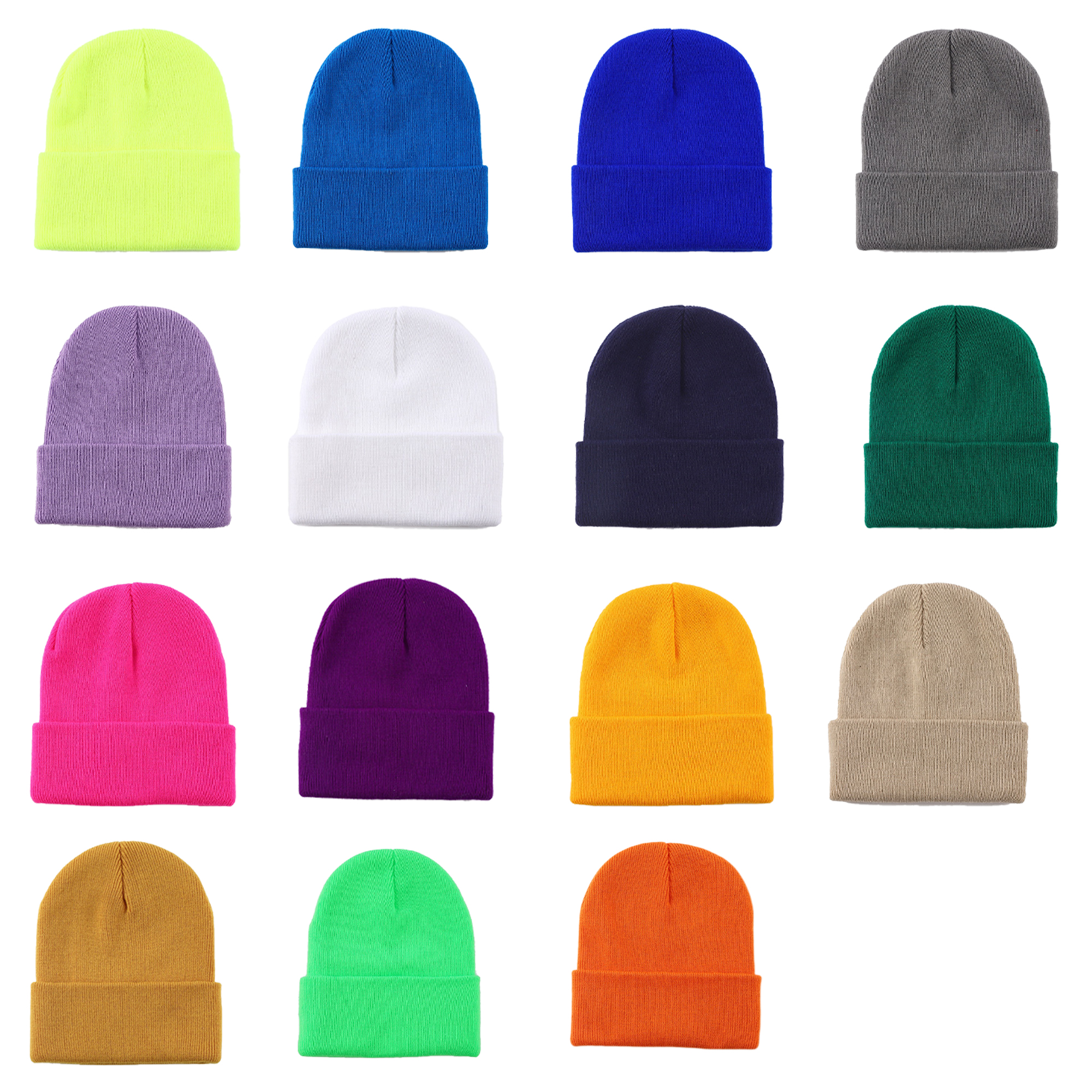 Custom Winter Warm Knitted Hats MOQ 10 5
