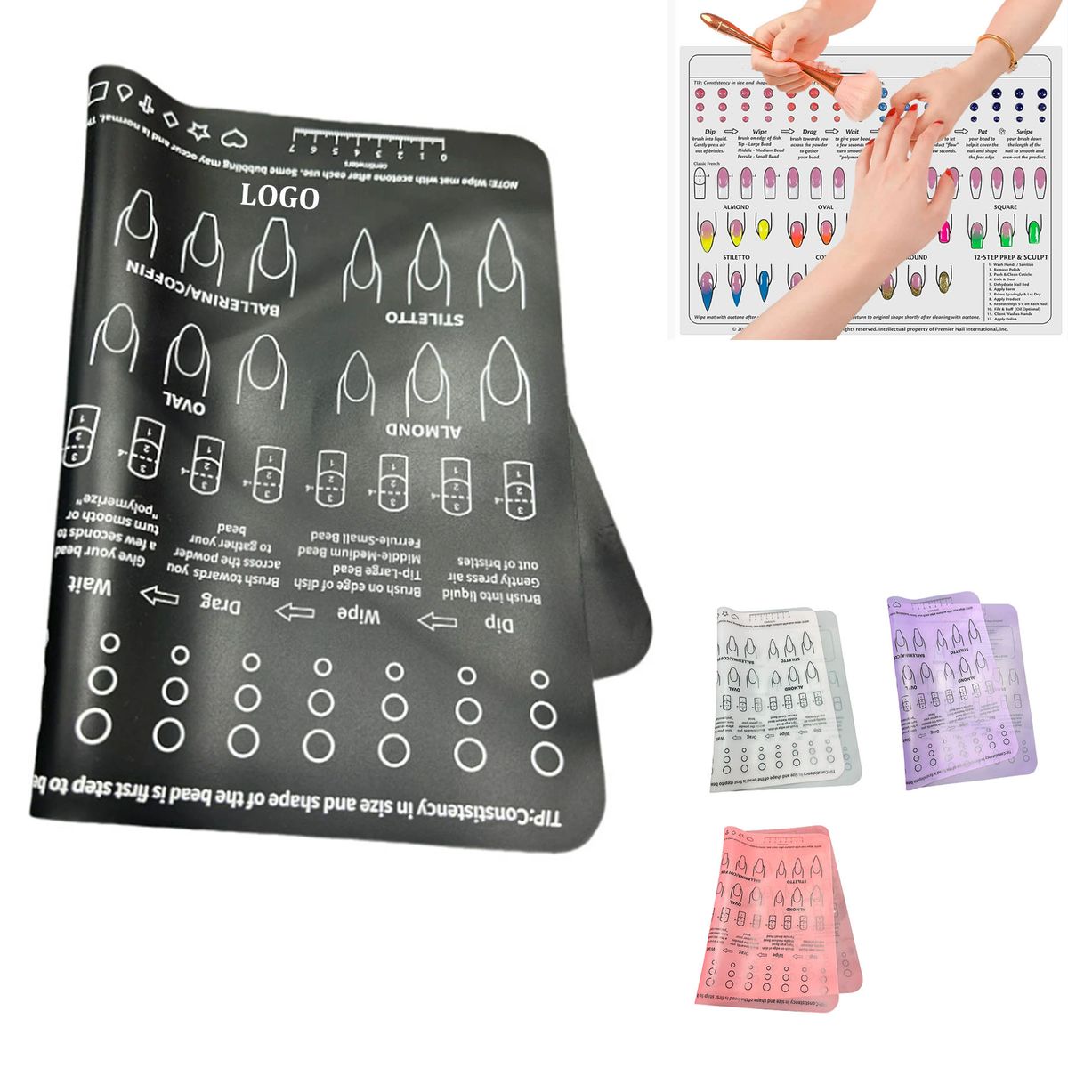 Professional Nail Salon Menu Mat