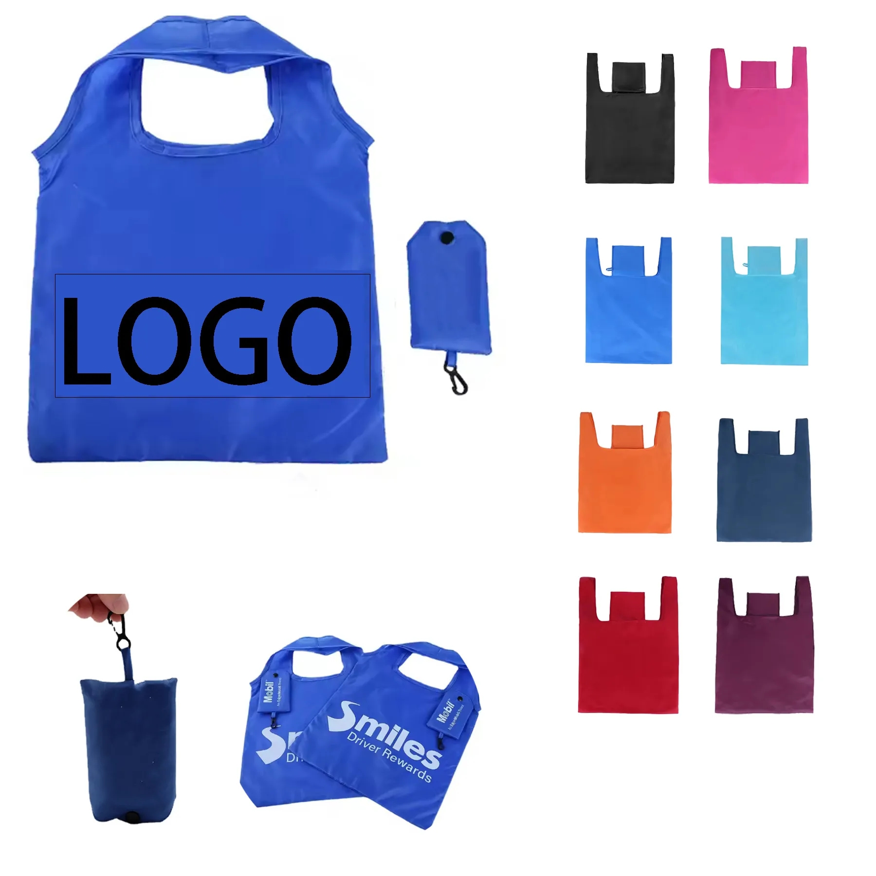Portable Folding Supermarket Advertising Shopping Bag 14