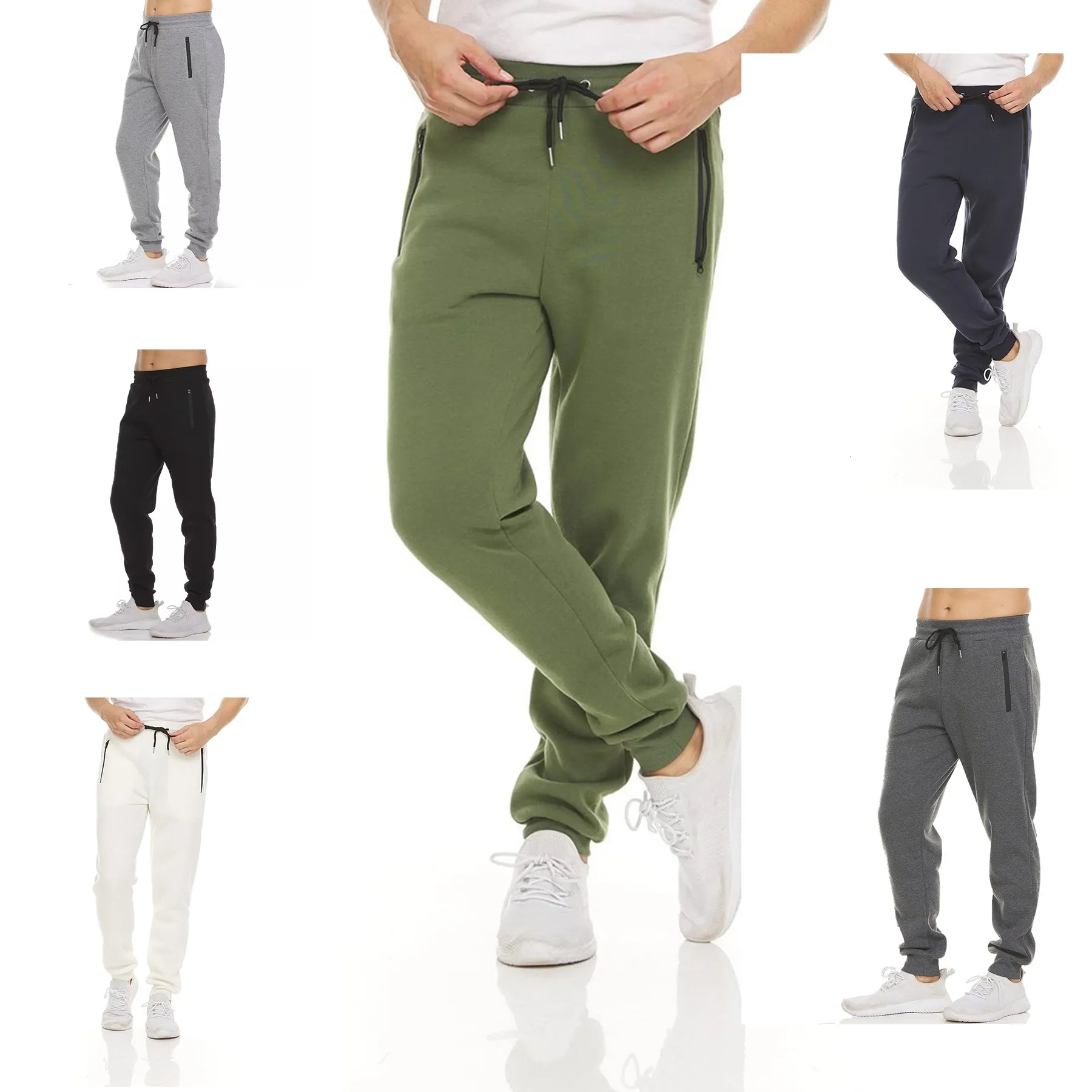 Fleece Active Athletic Workout Jogger Sweatpants 20