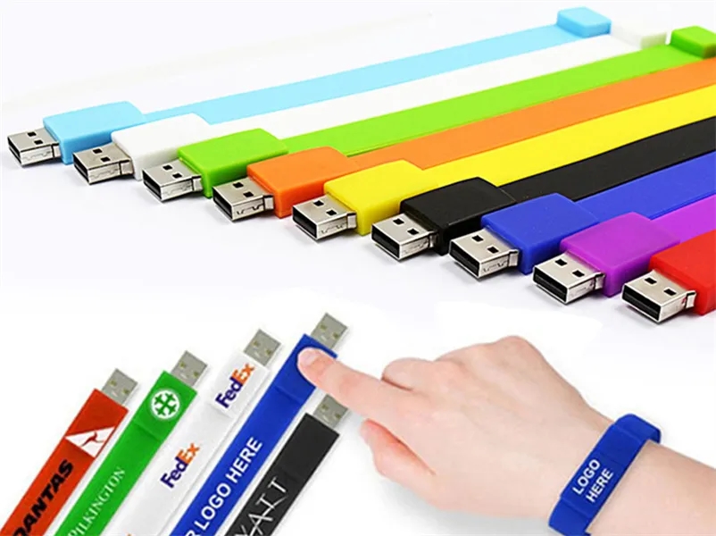 Silicone Wristband USB Drive Bracelet (32 GB)