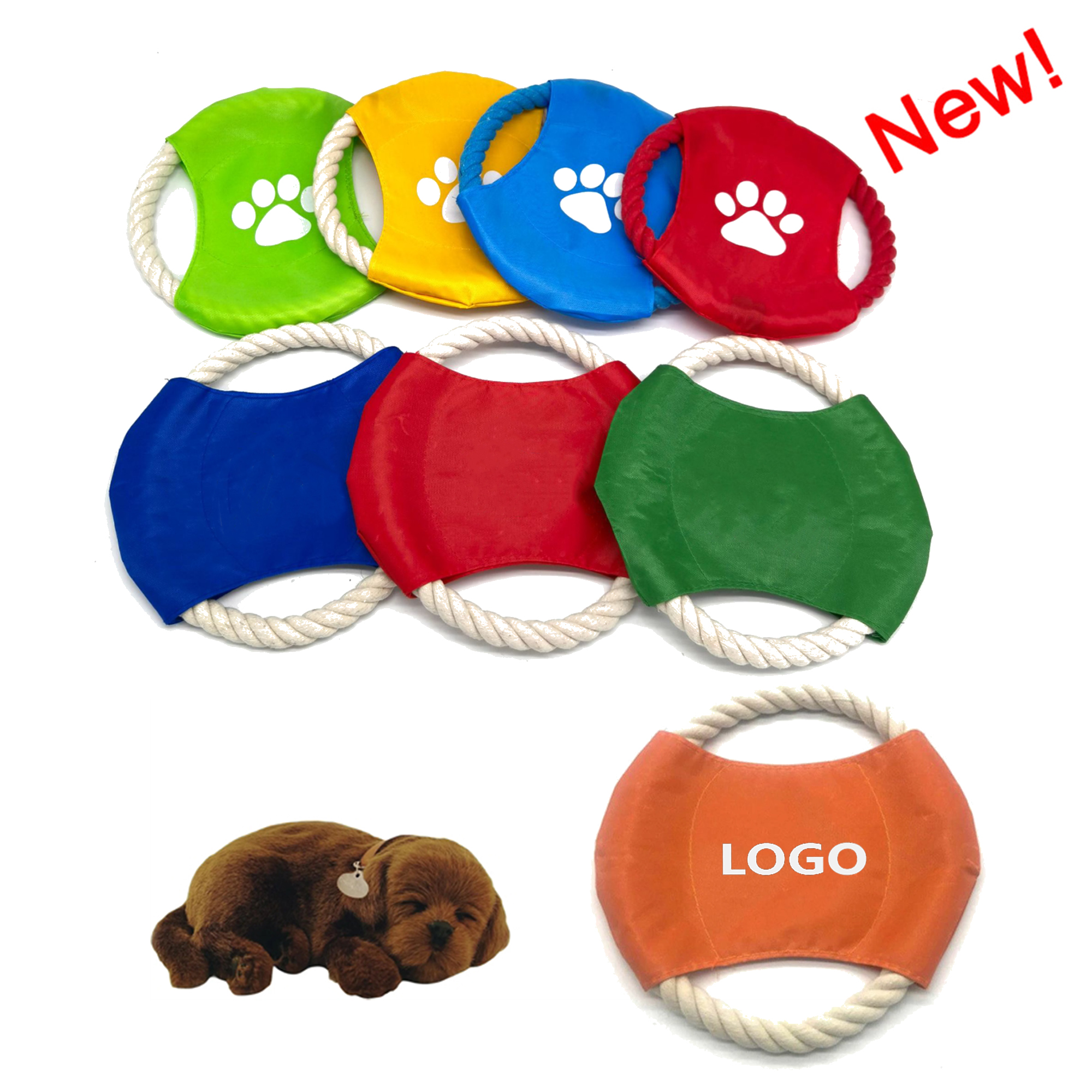 Cotton Rope Dog Flying Disk For Pet Training 4