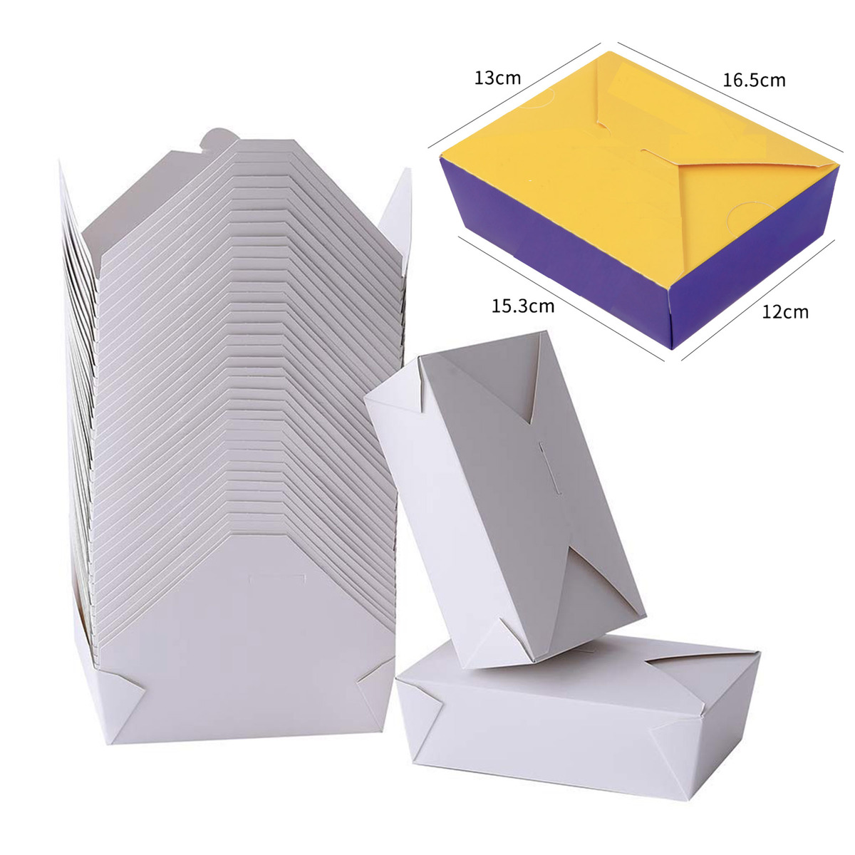 Take Out disposable Food Paper Boxes Containers