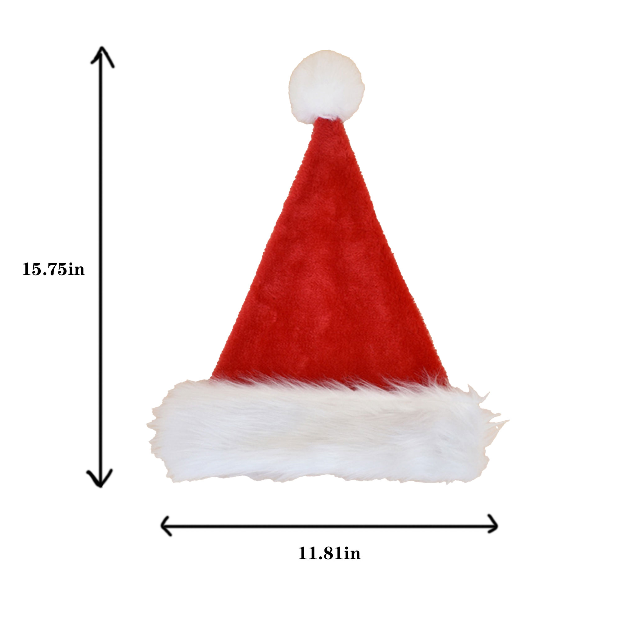 Plush Christmas Hat With Custom Logo 6