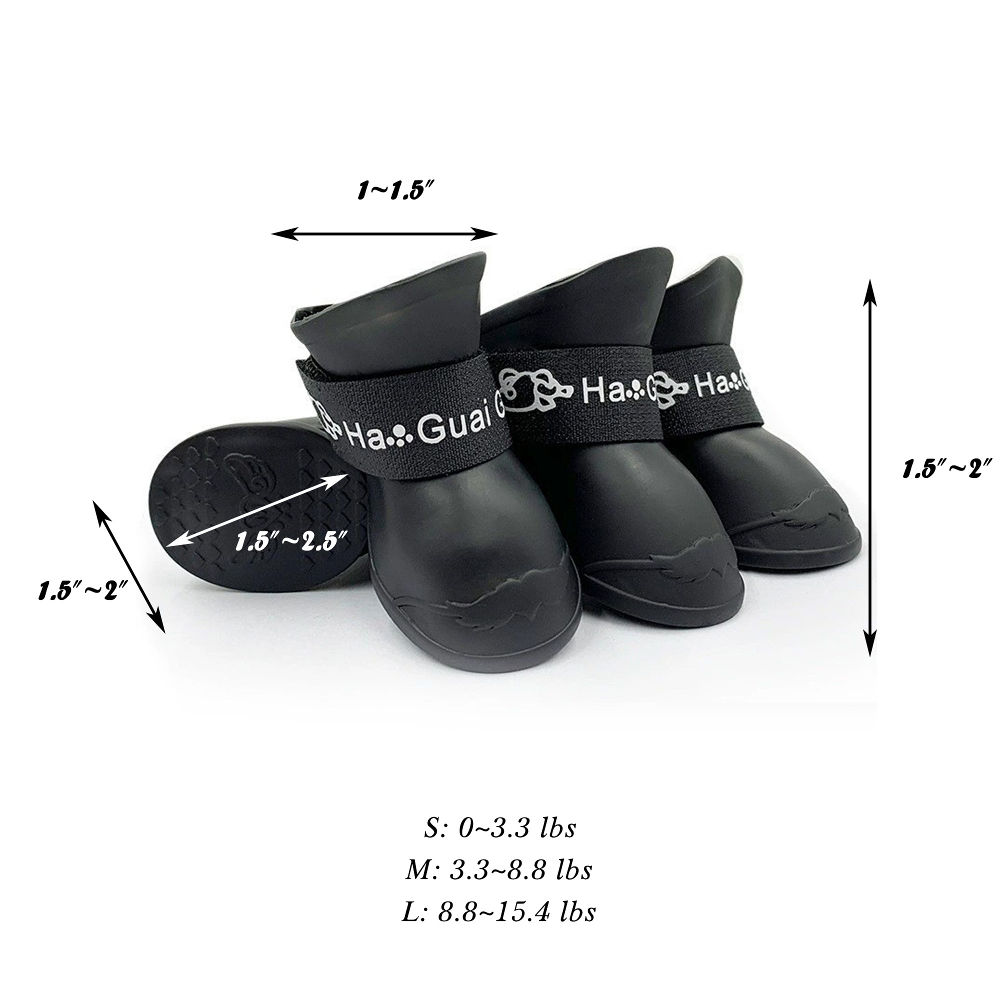 Pet Dog Rain Shoes 5