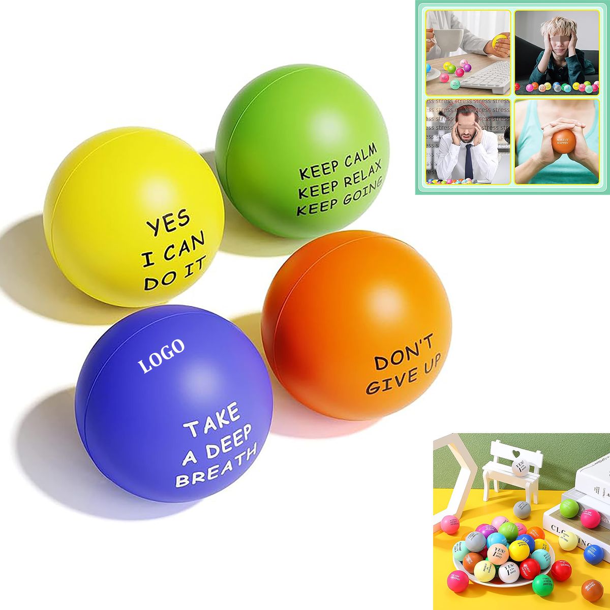 Motivational Stress Relief Ball