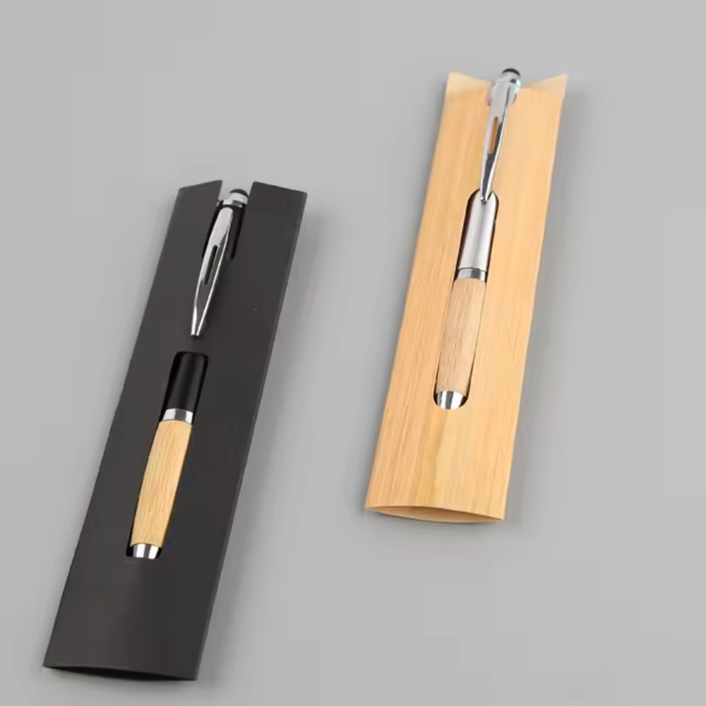 Eco-Friendly Kraft Card Paper Pen Sleeve - PB296 | NY POWER PROMOS