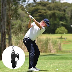 Portable Leather Golf Ball Carrier With Carabiner