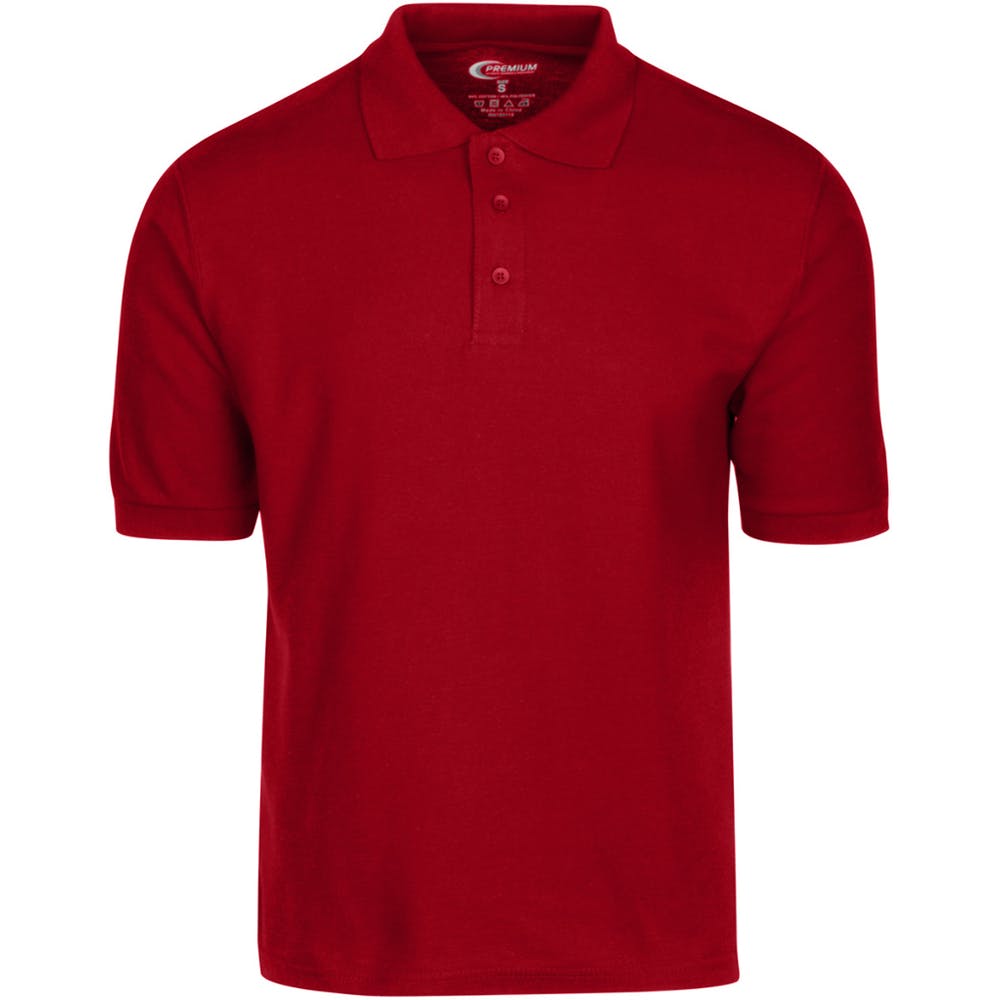 Men's Polo Shirts - Red Size 2XL 3