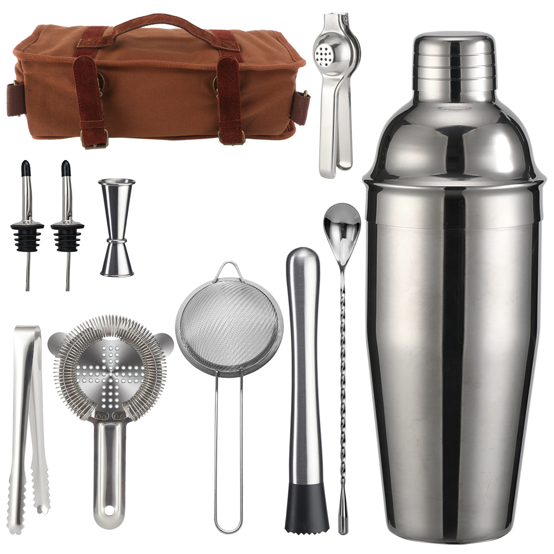 Bartender Portable Travel Kit Bag 15