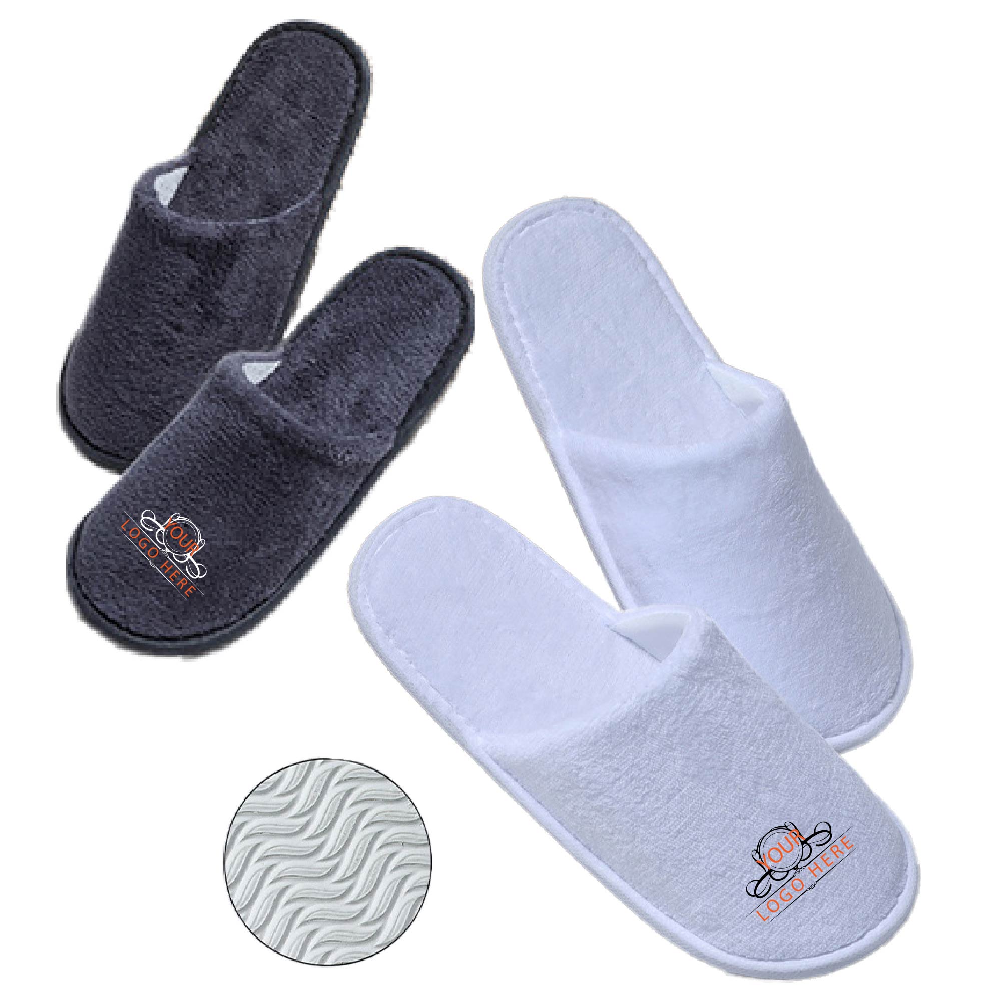 Slippers Men Women Hotel Travel Spa Portable Folding House Home Guest Indoor 4